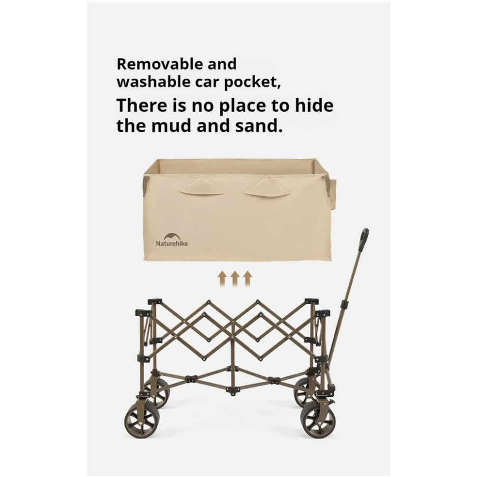 Складаний візочок Naturehike CNK2450JJ017, сірий