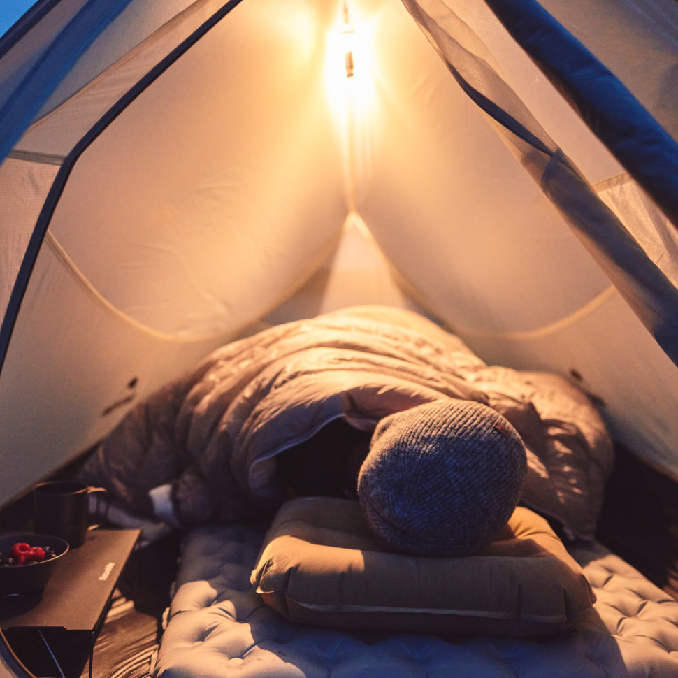 Намет надлегкий двомісний  з футпринтом Naturehike Cloud Up Pro CNK2350WS020,  20D, світлий сірий