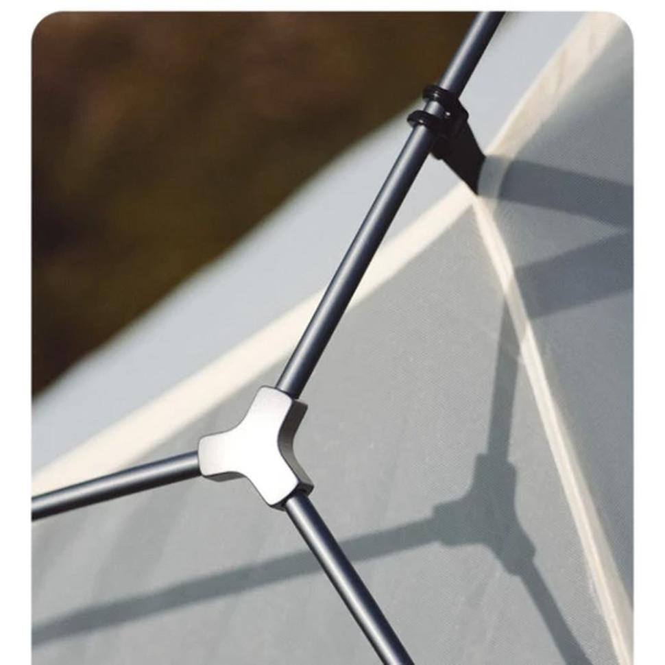 Намет надлегкий двомісний  з футпринтом Naturehike Cloud Up Pro CNK2350WS020,  20D, світлий сірий