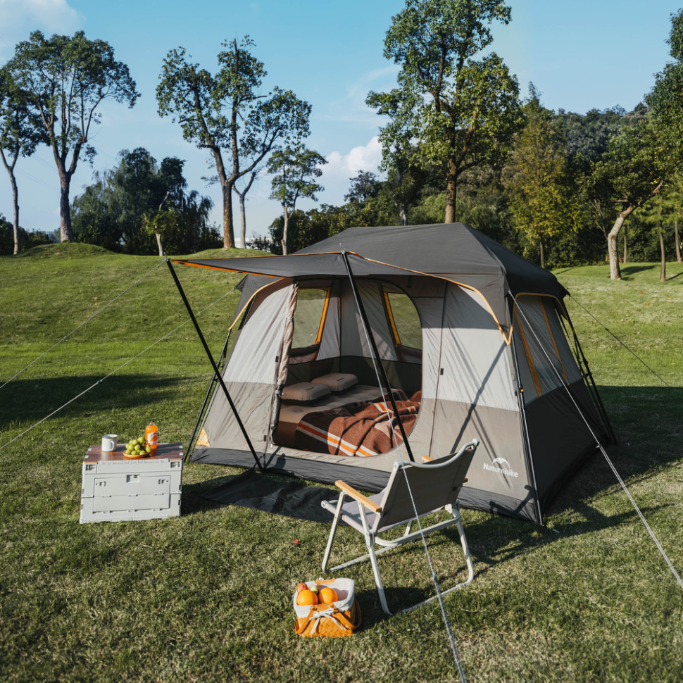 Намет чотиримісний Naturehike Cape Series 5.2 CNK2450WS037, сіро-коричневий