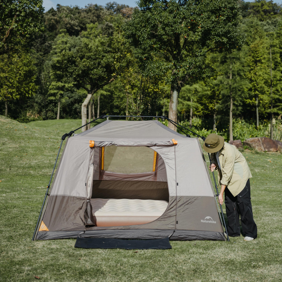 Намет чотиримісний Naturehike Cape Series 5.2 CNK2450WS037, сіро-коричневий