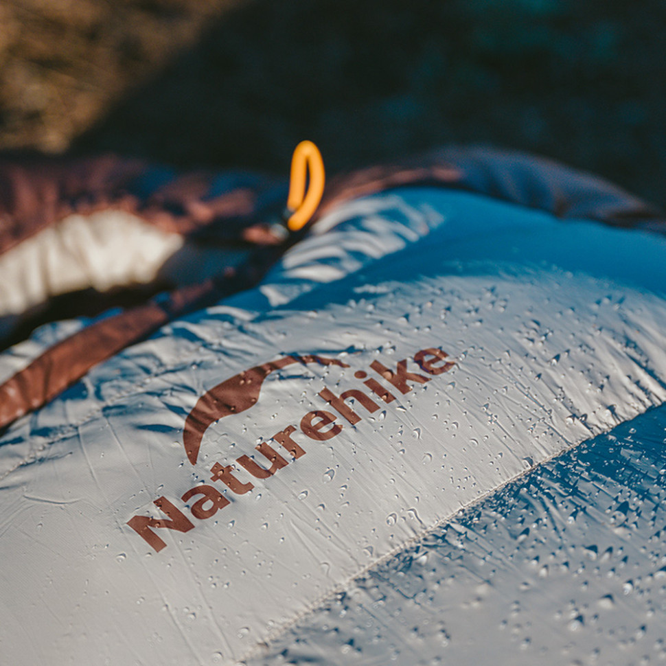 Спальник з натуральним пухом Naturehike Snowbird CNK2550WS014, p-р L, коричневий 400 г