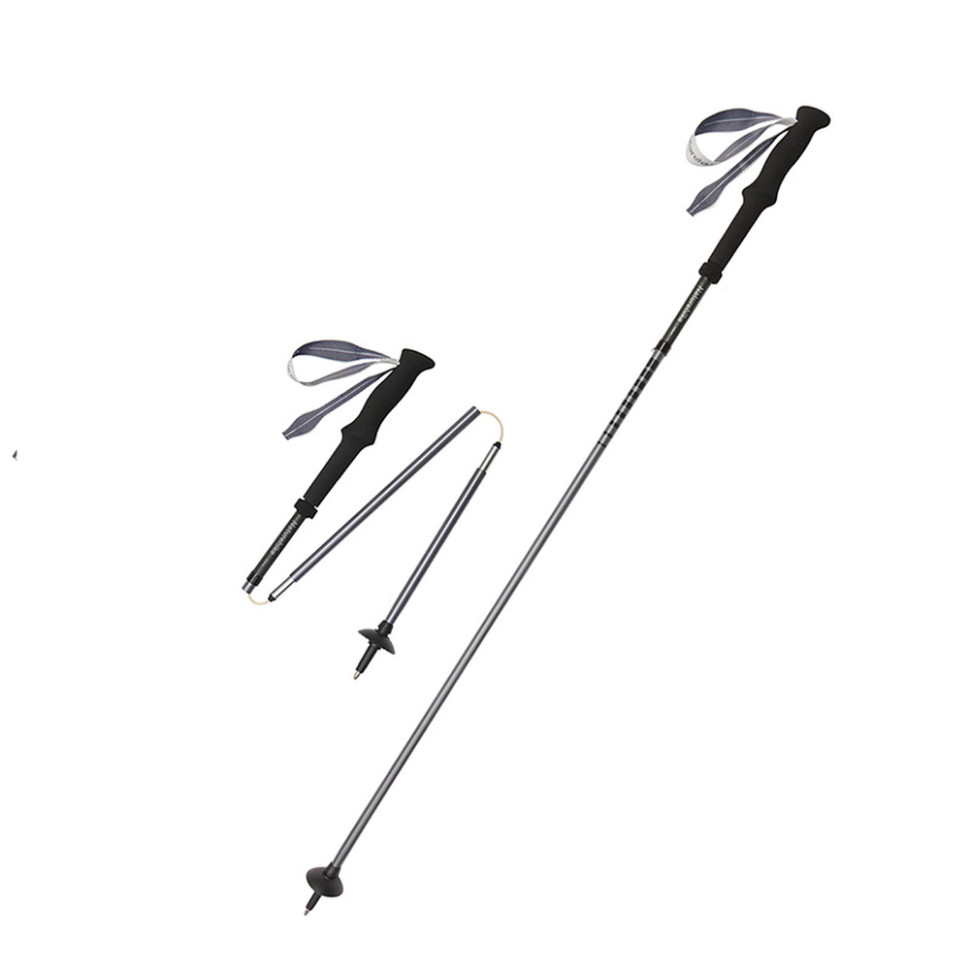 Трекінгова палиця Naturehike CNK2450DS017, 35-110 см, чорна