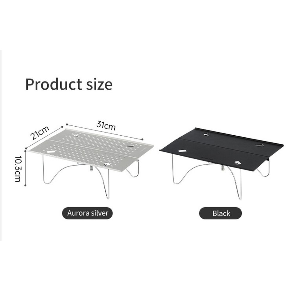 Складаний стіл Naturehike CNK2450JJ024, 31х21 см, алюміній