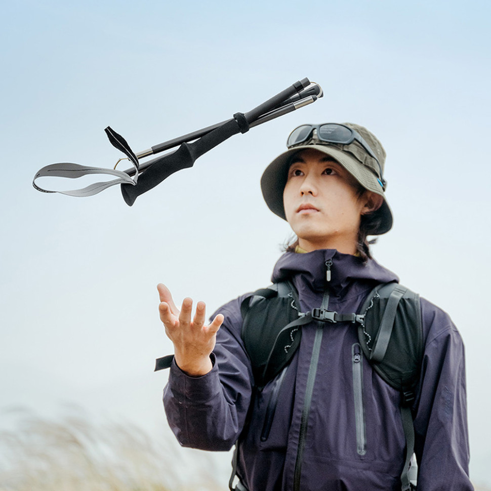 Трекінгова палиця Naturehike CNK2450DS017, 110 см, сіра