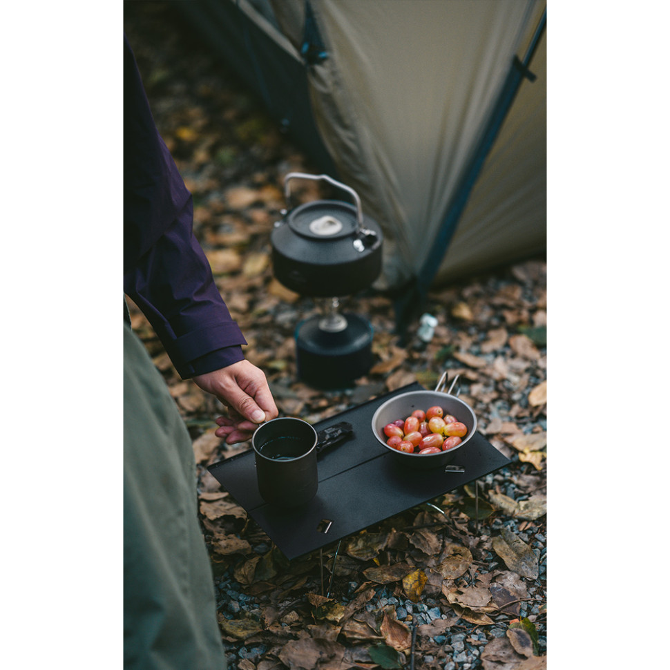 Складаний стіл Naturehike CNK2450JJ024, 31х21 см, алюміній, чорний