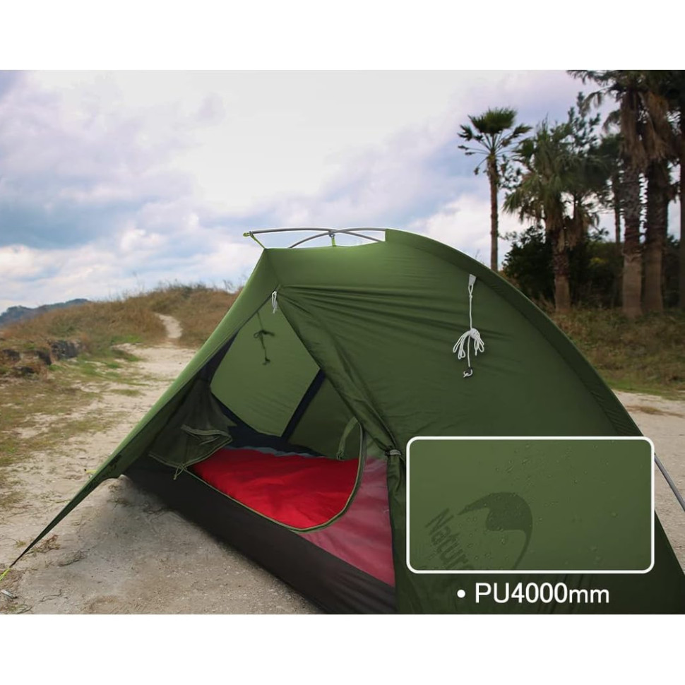 Намет двомісний Naturehike Tagar NH17T180-J, темний зелений