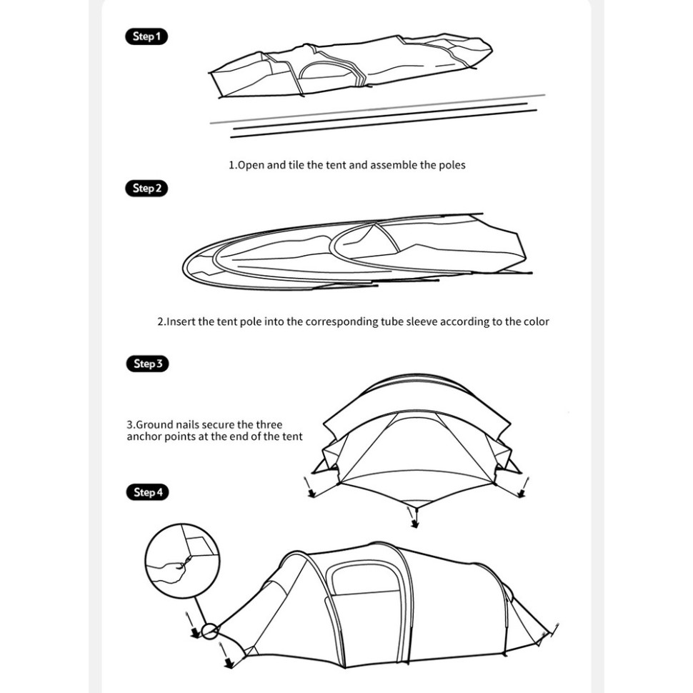 Намет тримісний Naturehike Opalus, UL, CNK2450WS036, темно-зелений