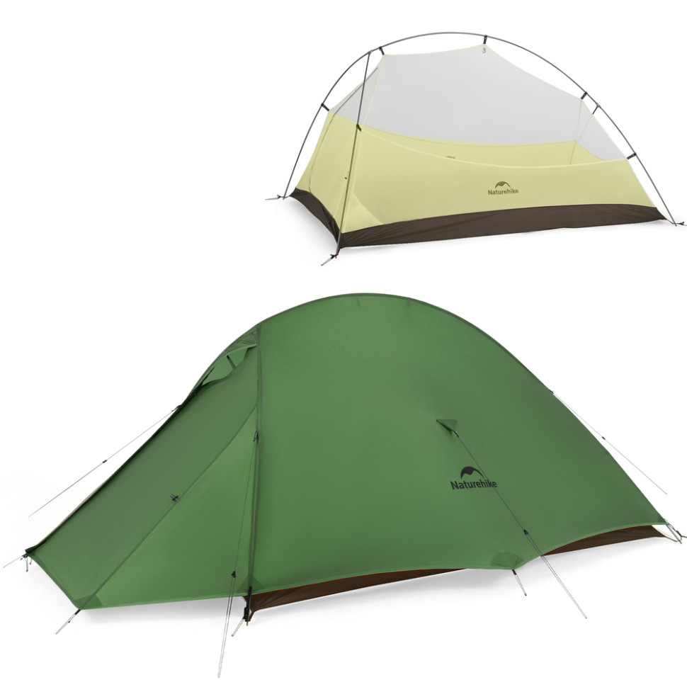 Намет надлегкий двомісний Naturehike Cloud Up Pro CNK2350WS020, темно-зелений