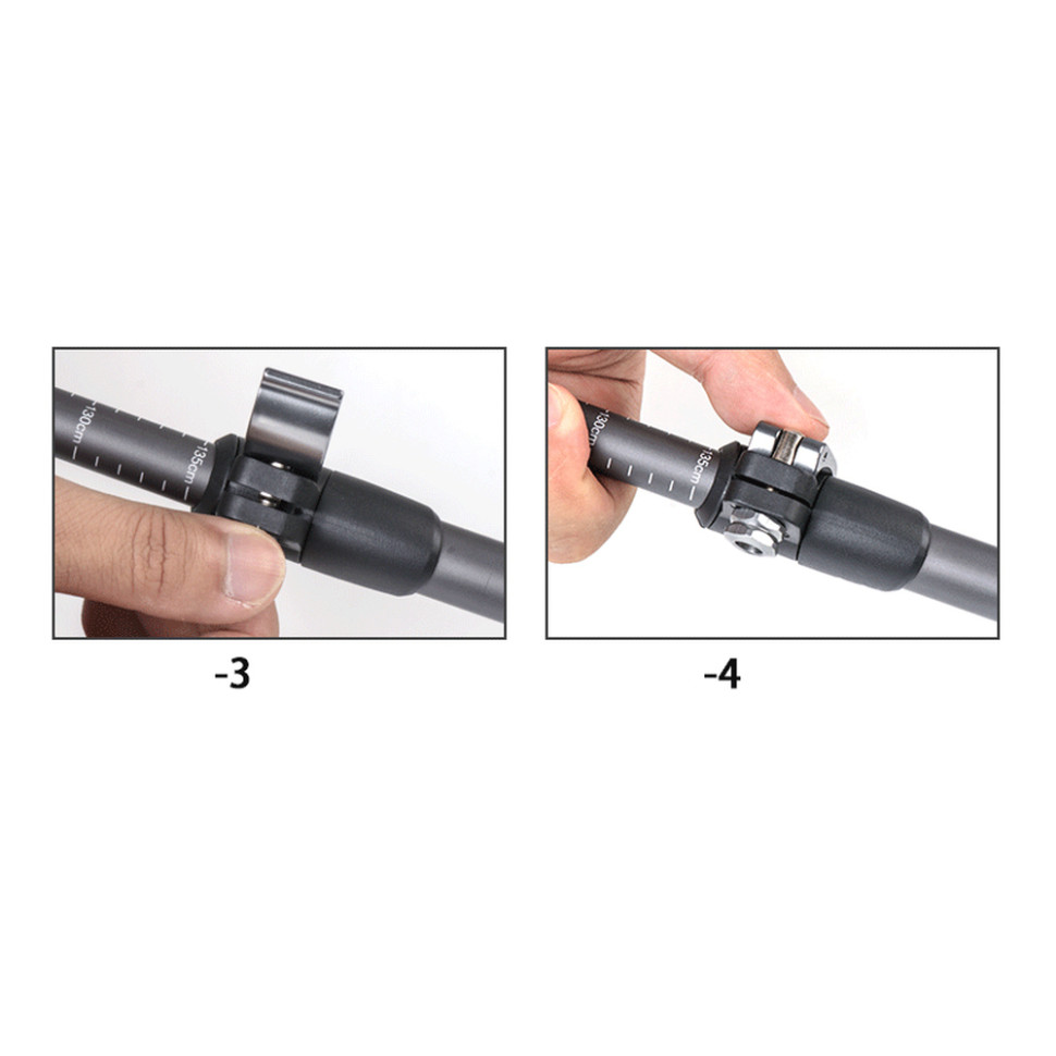 Трекінгова палиця Naturehike NH17D017-D, 56-120 см, сіра