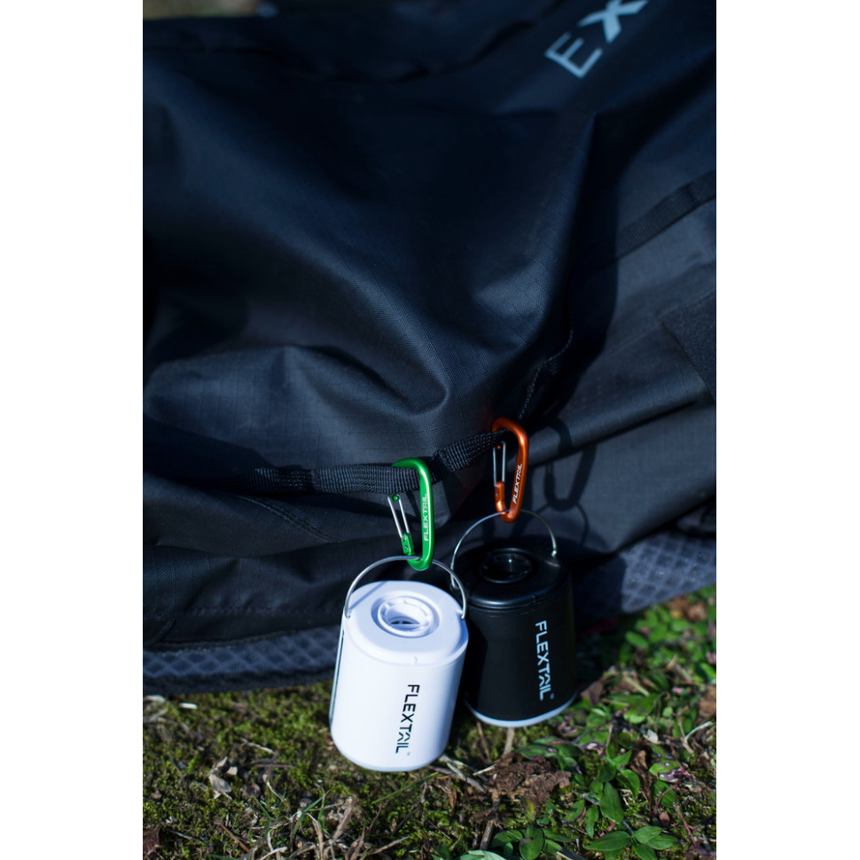 Набір карабінів алюмінієвих Flextail, 3 шт (сірий, помаранчевий, зелений)