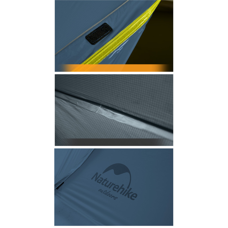 Намет двомісний ультралегкий Naturehike Mongar UL NH19M002-J, темно-синій