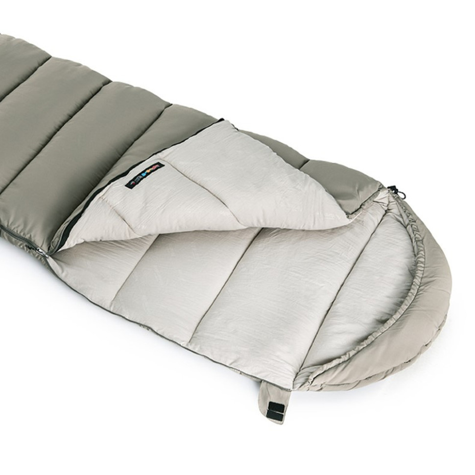 Спальний мішок з капюшоном Naturehike M300 NH20MSD02, зелений, правий