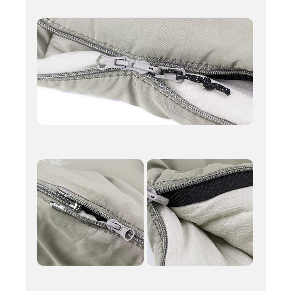 Спальник з капюшоном Naturehike M180 NH20MSD02, лівий, сірий