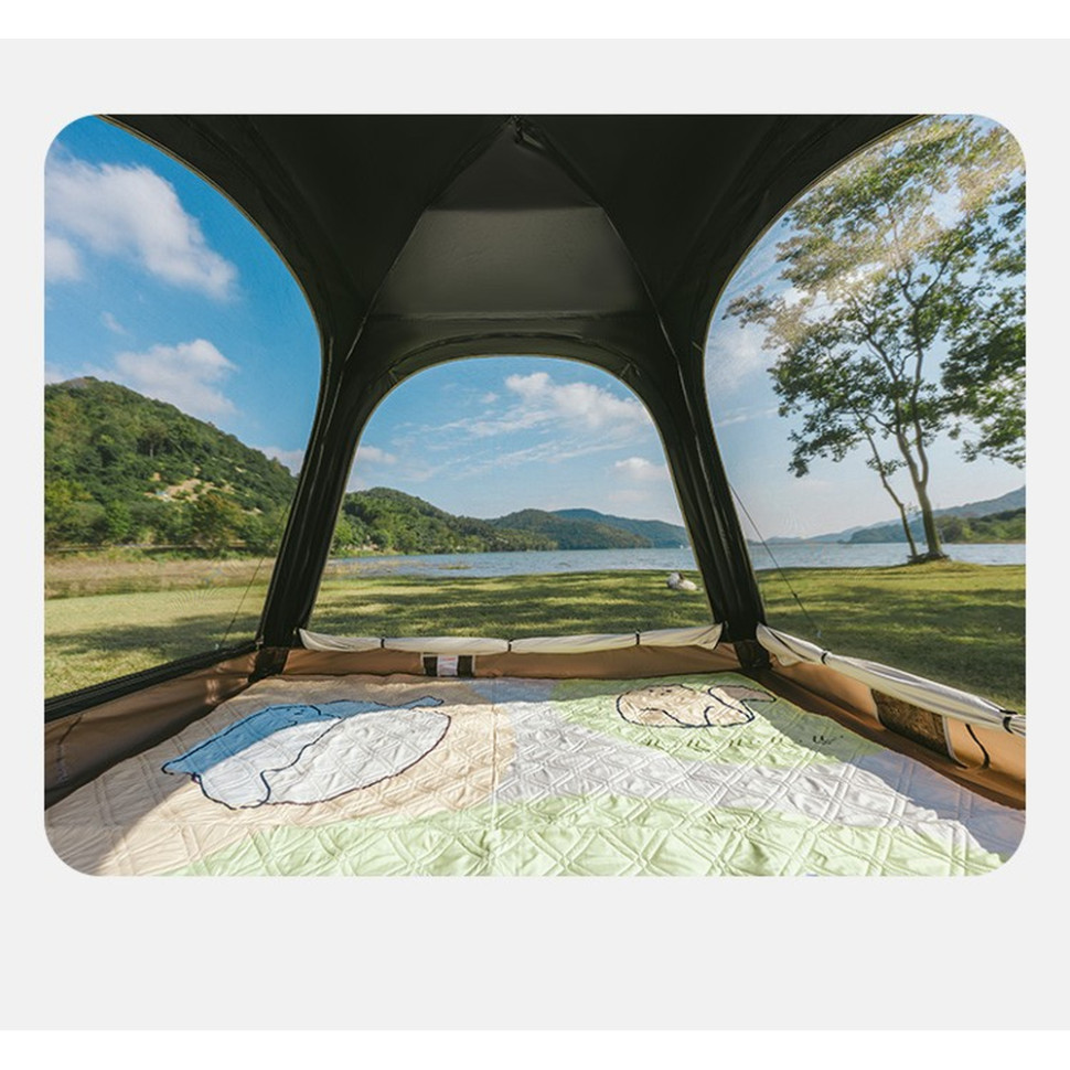 Намет чотиримісний із тентом автоматичний Naturehike Ango CNK2550WS010, сірий