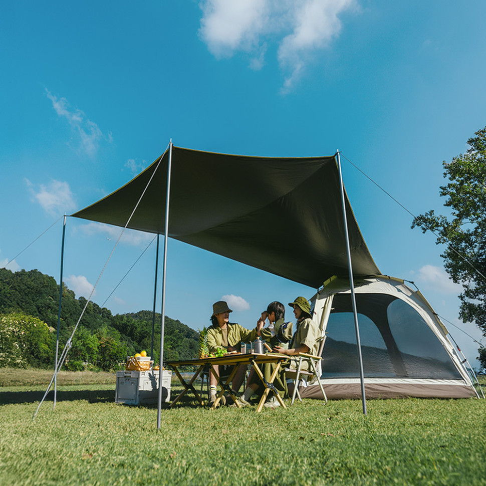 Намет чотиримісний із тентом автоматичний Naturehike Ango CNK2550WS010, сірий