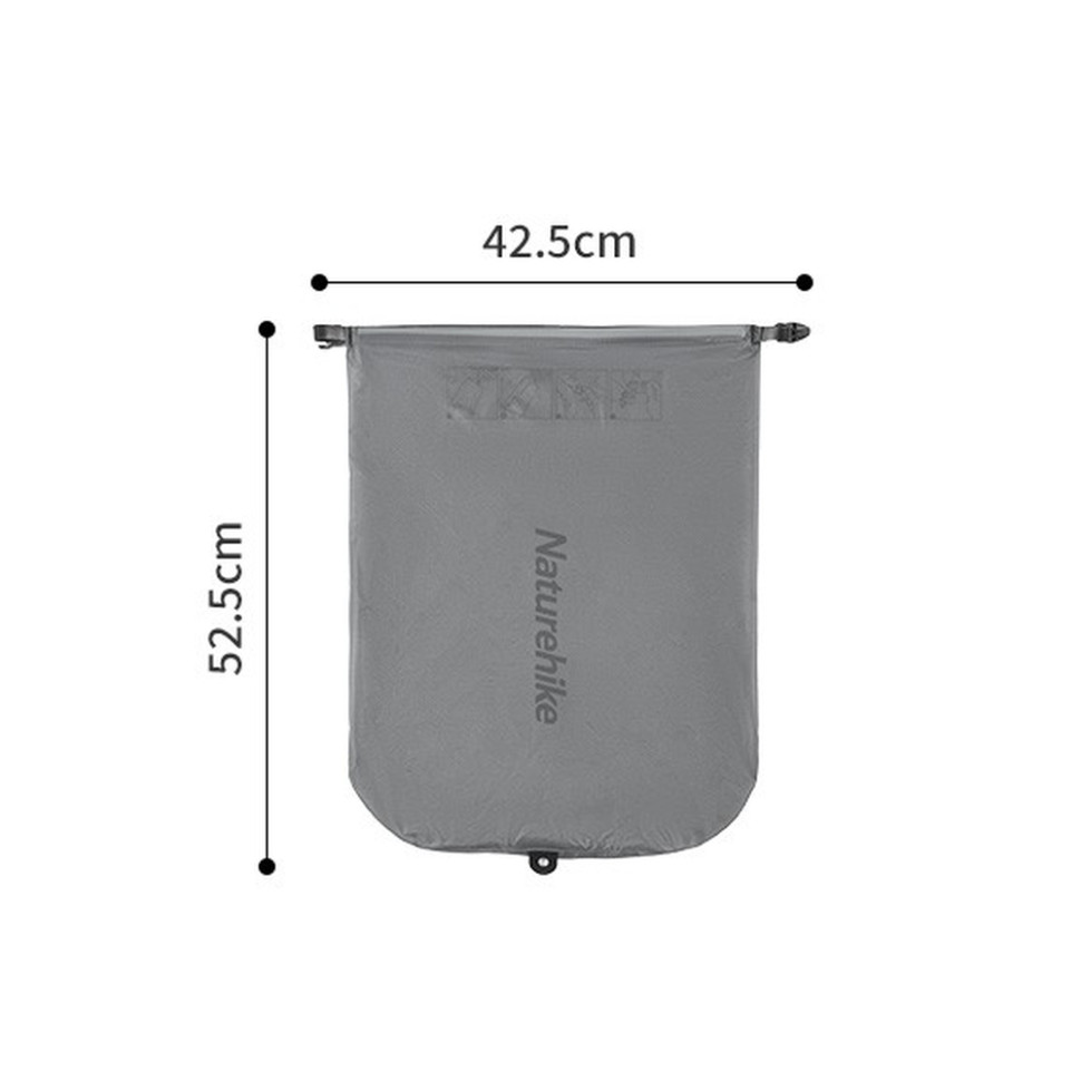 Матрац туристичний надувний одномісний Naturehike CNH22DZ018, надлегкий, 183х58х7 см, сірий, для туризму із мішком для надування