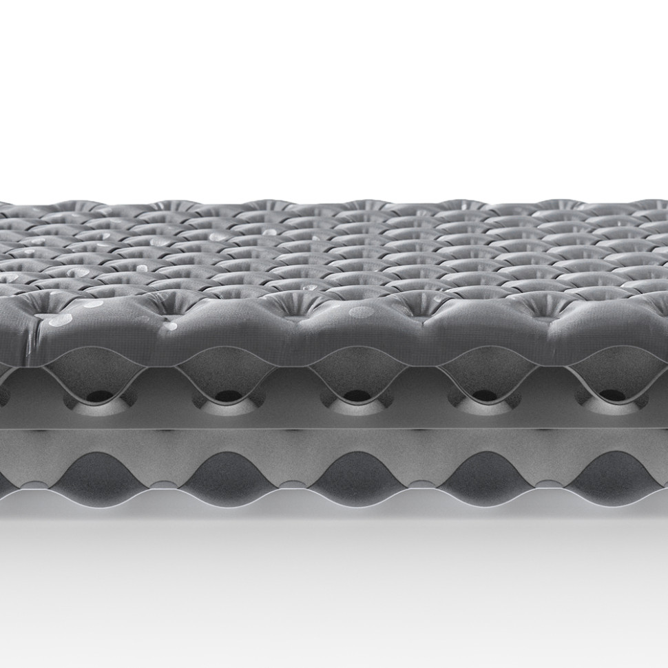 Матрац туристичний надувний одномісний Naturehike CNH22DZ018, надлегкий, 183х58х7 см, сірий, для туризму із мішком для надування