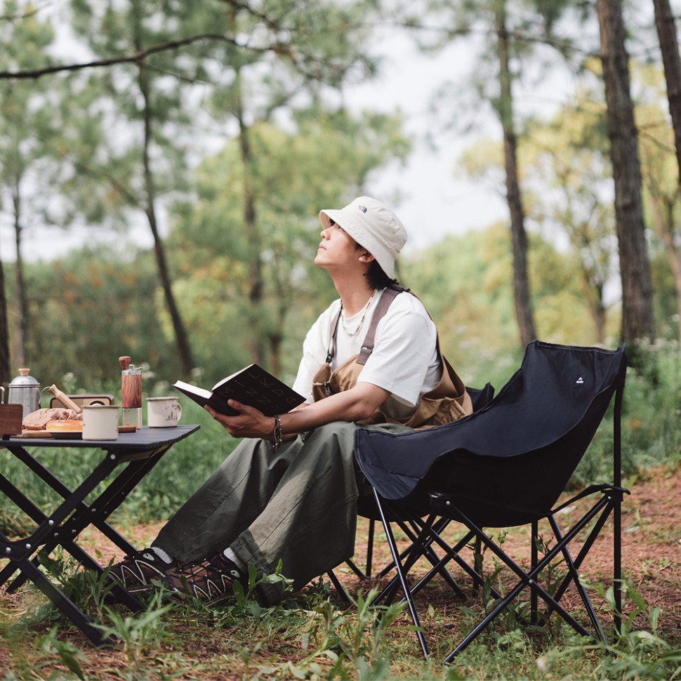 Стілець складаний Naturehike Stellaluna T01 CNH23JU13002, L, чорний