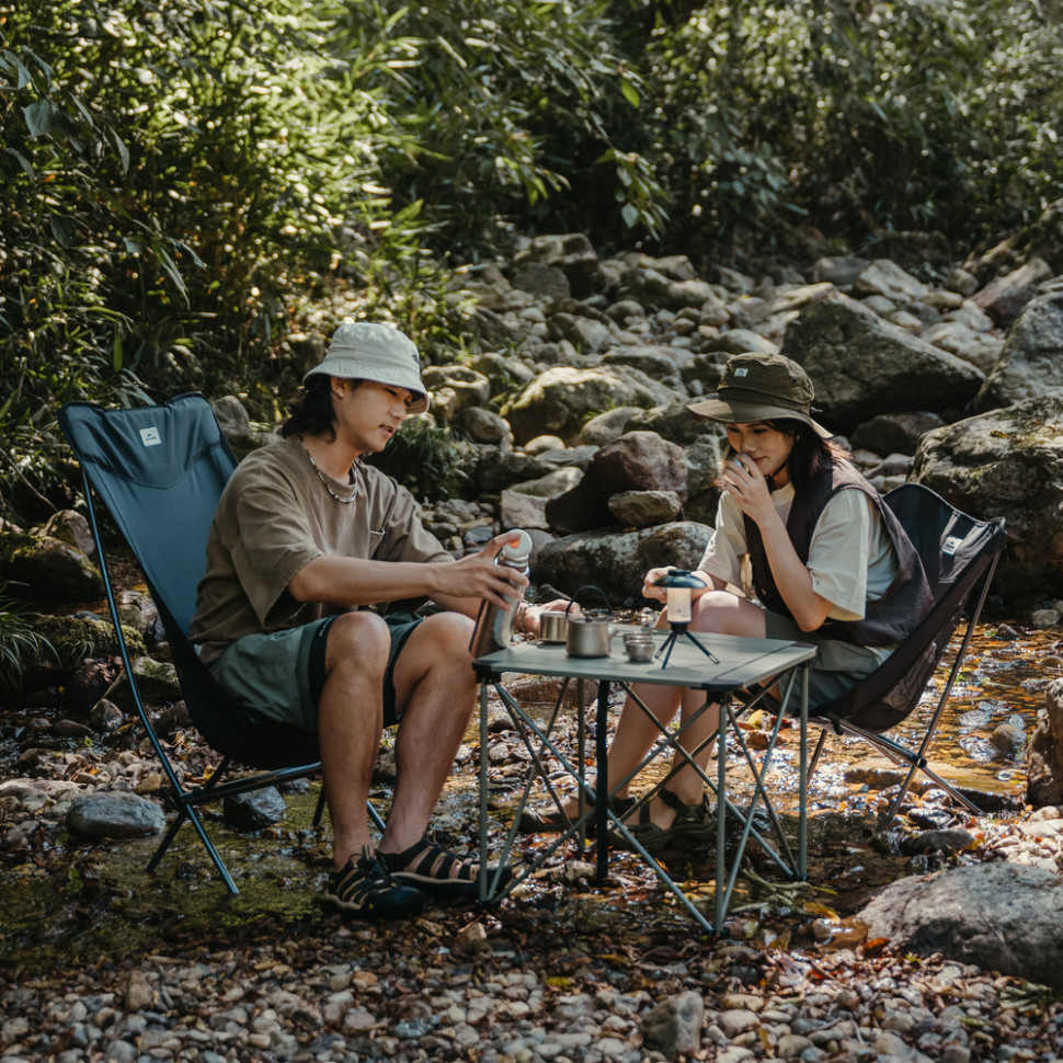 Стілець складаний ультралегкий Naturehike CNK2450JJ015 Stellaluna L04, розмір L, алюміній, сірий