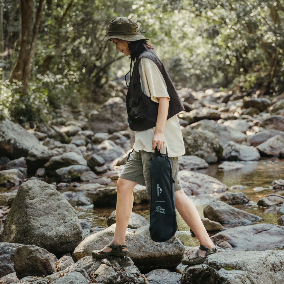 Стілець складаний ультралегкий Naturehike CNK2450JJ015 Stellaluna L04, розмір L, алюміній, сірий