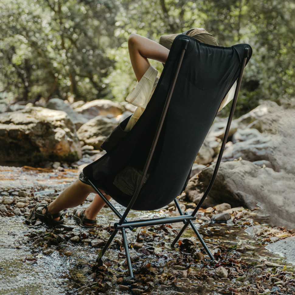 Стілець складаний ультралегкий Naturehike CNK2450JJ015 Stellaluna L04, розмір L, алюміній, сірий