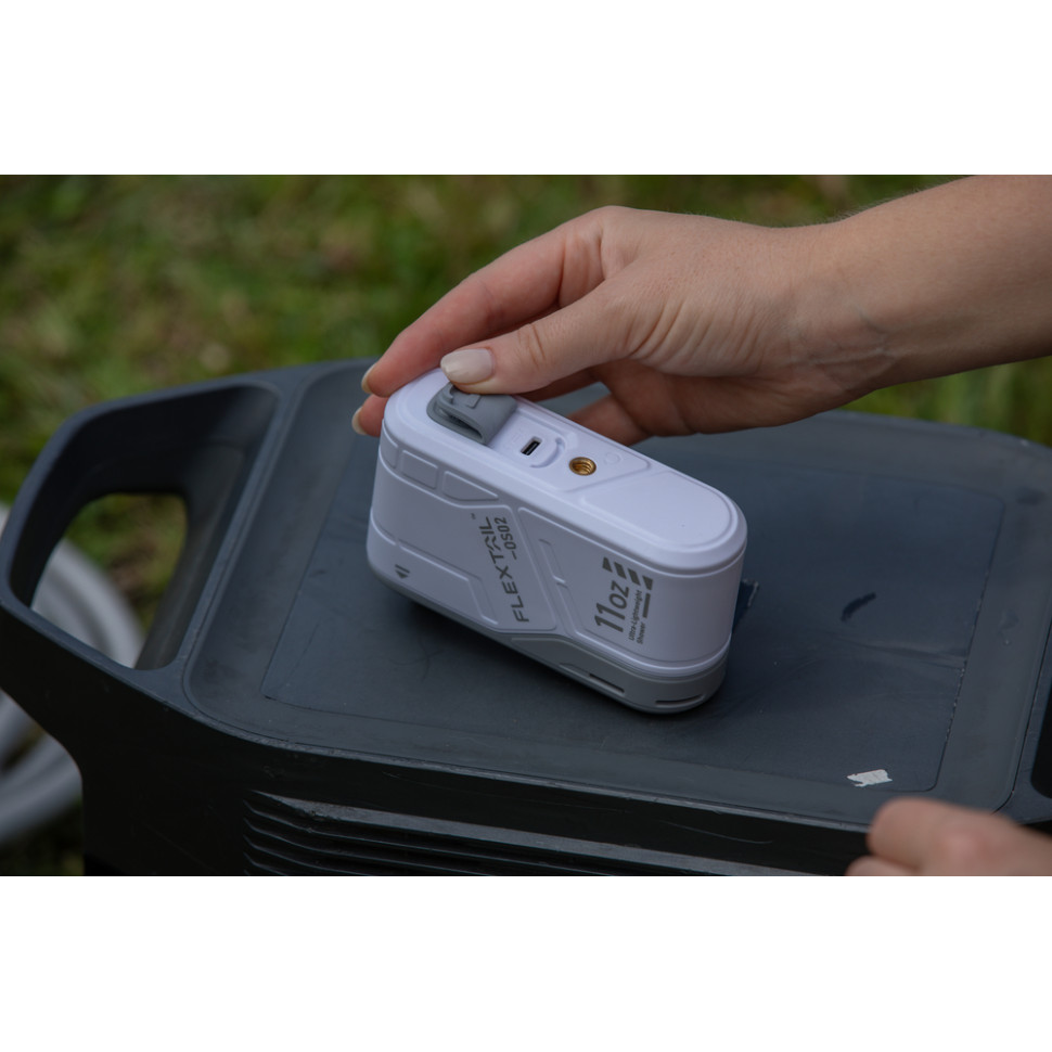 Душ портативний з насосом на акумуляторі Flextail Max Shower із чохлом, білий