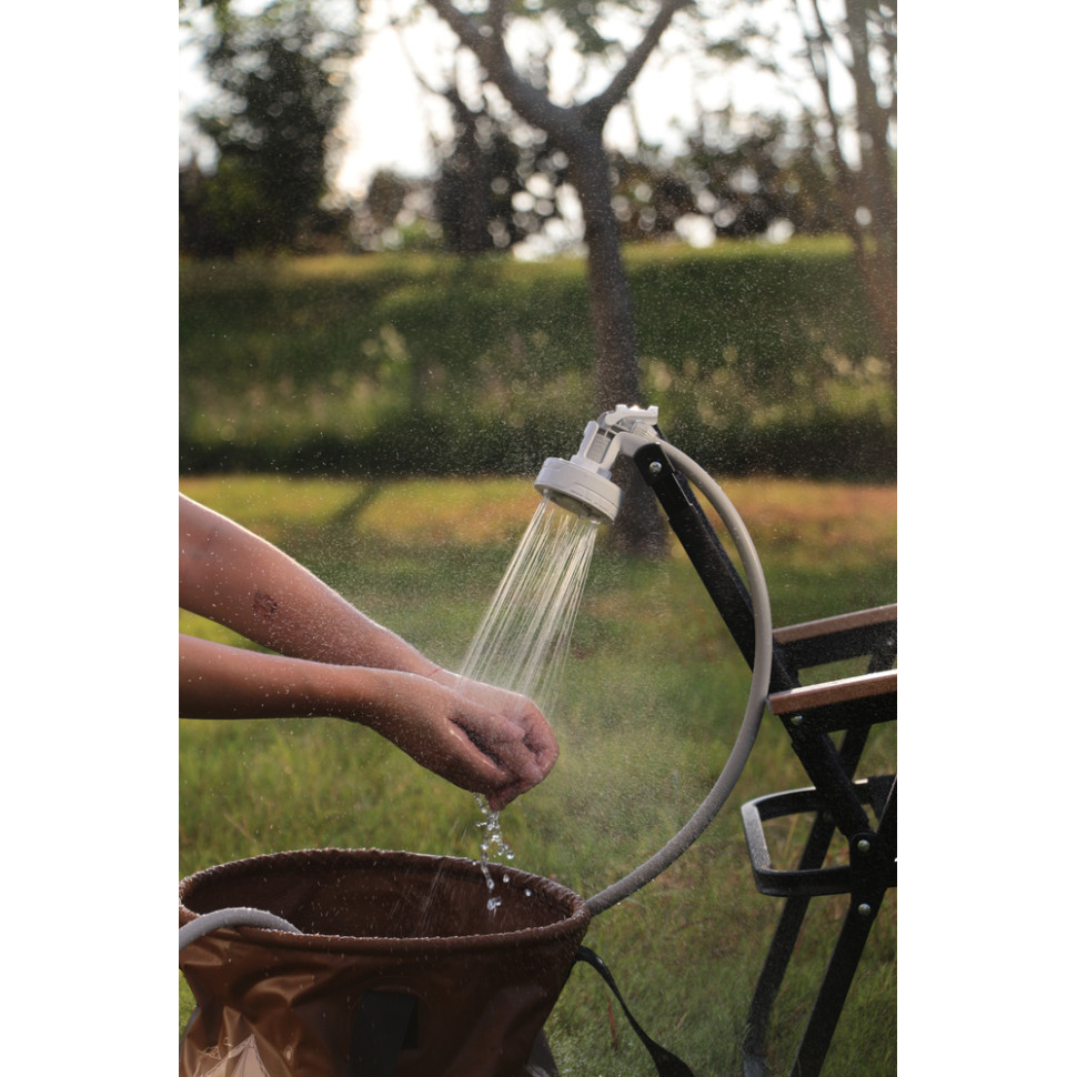 Душ портативний з насосом на акумуляторі Flextail Max Shower, білий