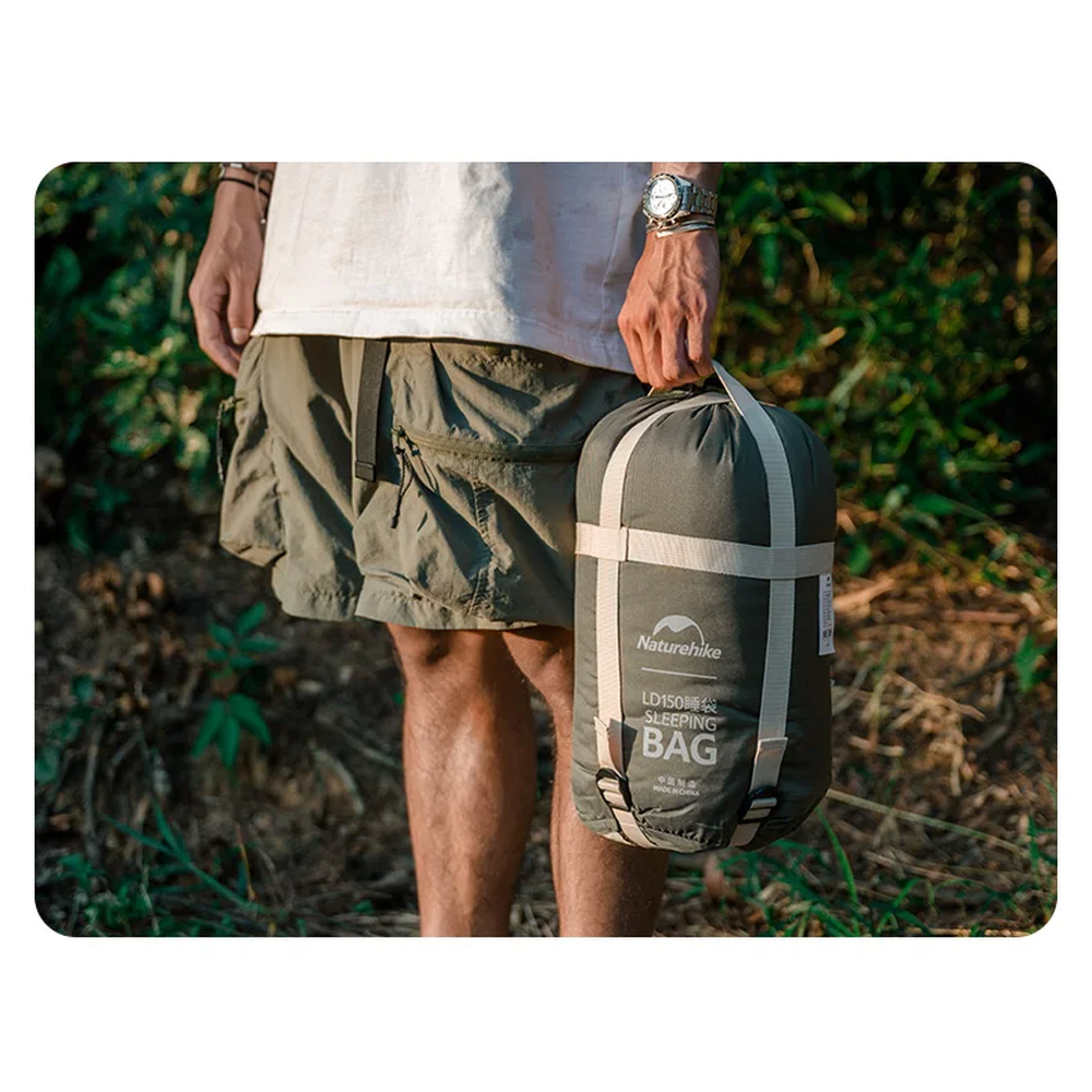 Спальний мішок Naturehike LD150 CNK2300SD016, темно-зелений
