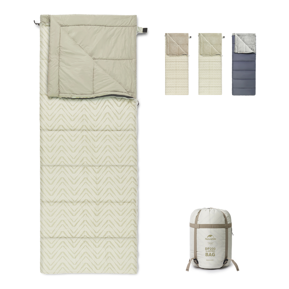 Спальний мішок Naturehike DP200 CNK2300SD012, бежевий