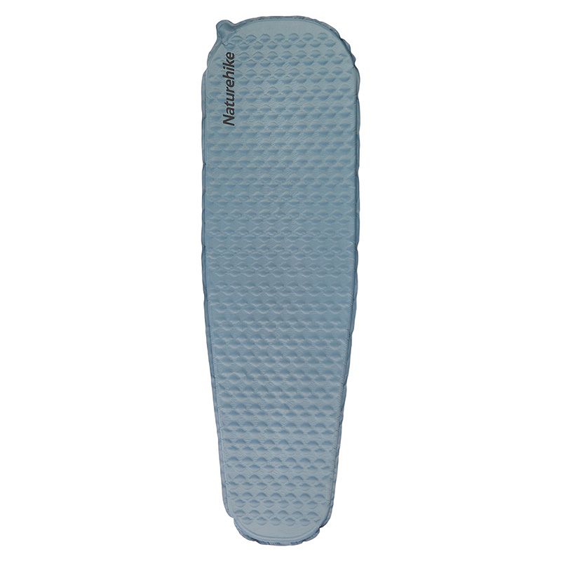 Матрац туристичний надувний одномісний  Naturehike CNK2300DZ013, 185x55x3.5 см, блакитний, овальний