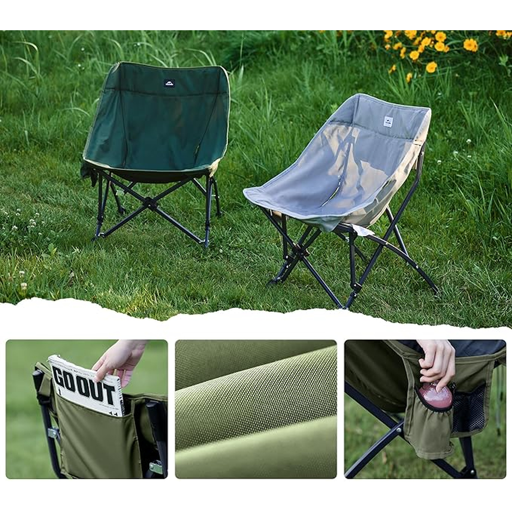 Стілець складаний Naturehike CNK23JU0001, темно-зелений