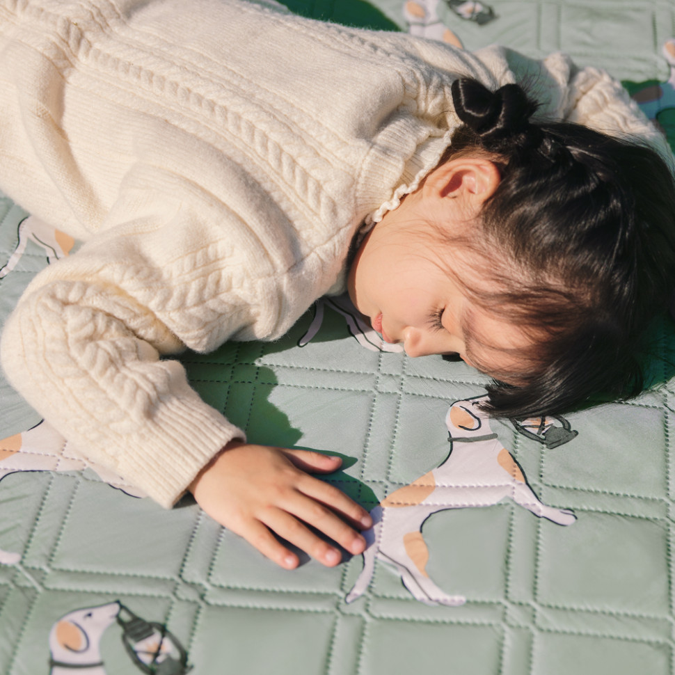 Килимок для пікніка водостійкий Naturehike CNK2350WS010, 145x170 см, зелений з принтом