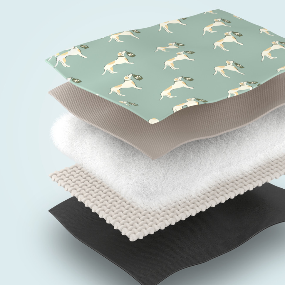 Килимок для пікніка водостійкий Naturehike CNK2350WS010, 145x170 см, зелений з принтом