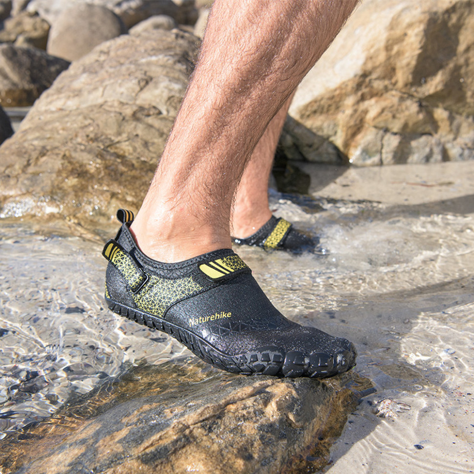 Силіконові антиковзкі черевики аквашузи Naturehike NH20FS022, розмір 42, блакитні