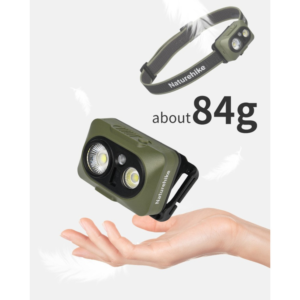 Ліхтар налобний Naturehike CNK2450ZM010, зелений