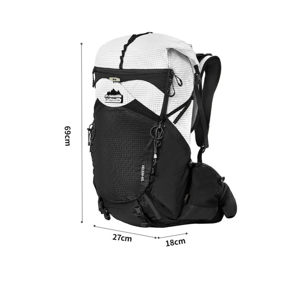 Рюкзак туристичний Naturehike Helium CNK2450XB016, 40 л, білий, M