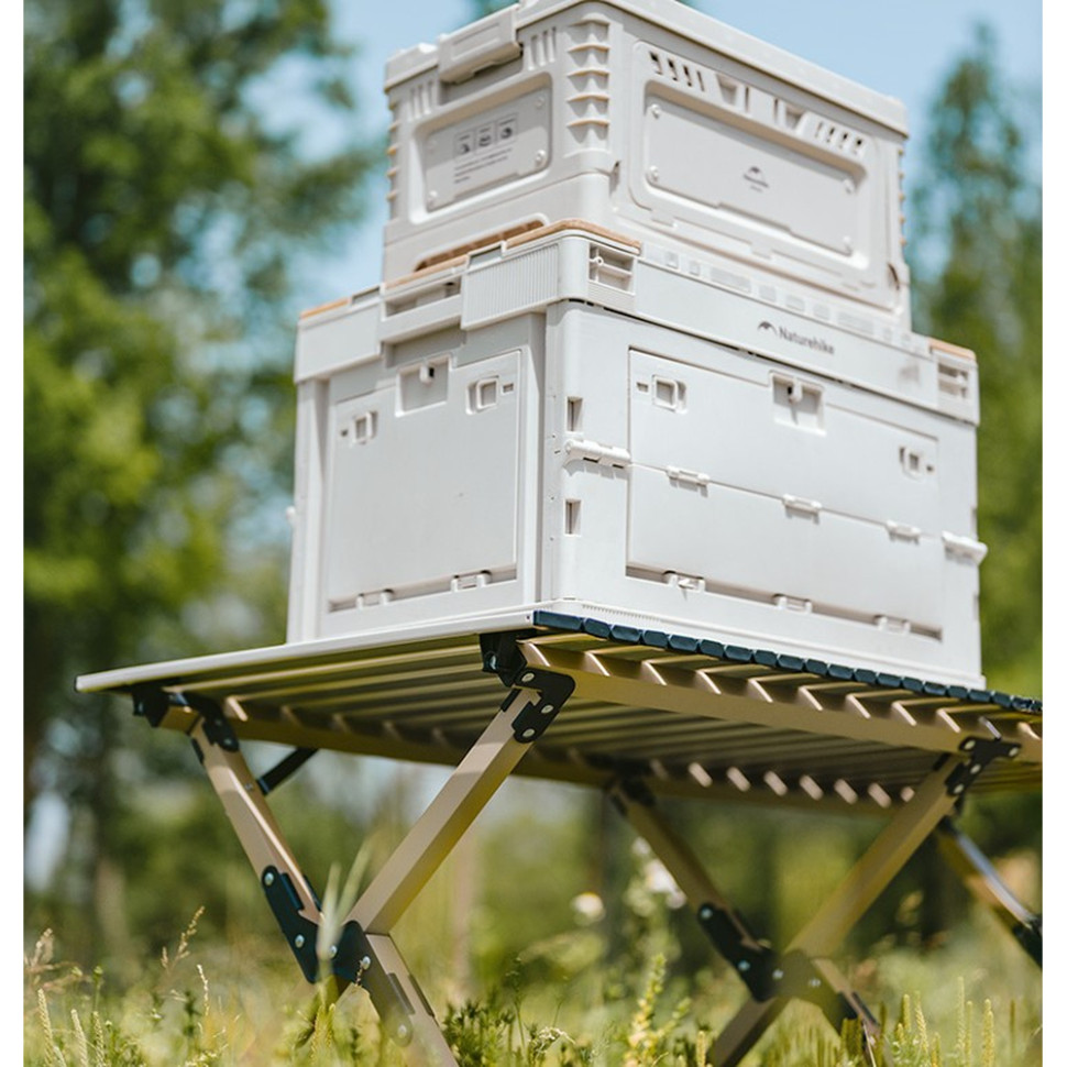 Складаний стіл Naturehike Simple Star T01 CNK2550JJ018, 89х60 см, вуглецева сталь, бежевий