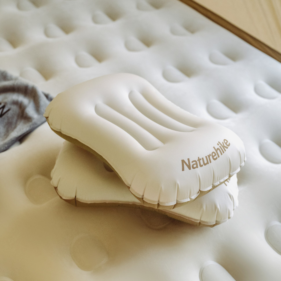 Подушка надувна ультралегка Naturehike NH17T013-Z, 42х32 см, бежева