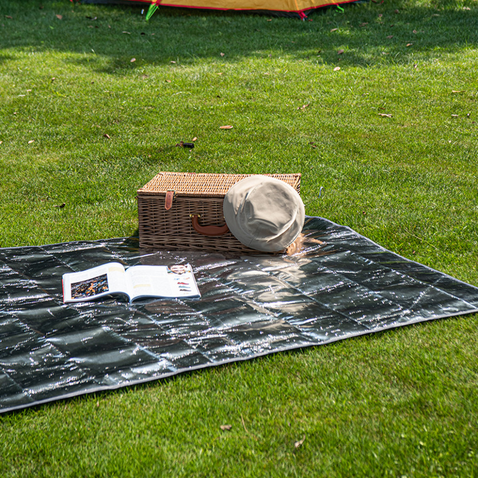 Килимок кемпінговий багатофункціональний Naturehike NH20FCD03, 230х260 см, алюмінієва плівка