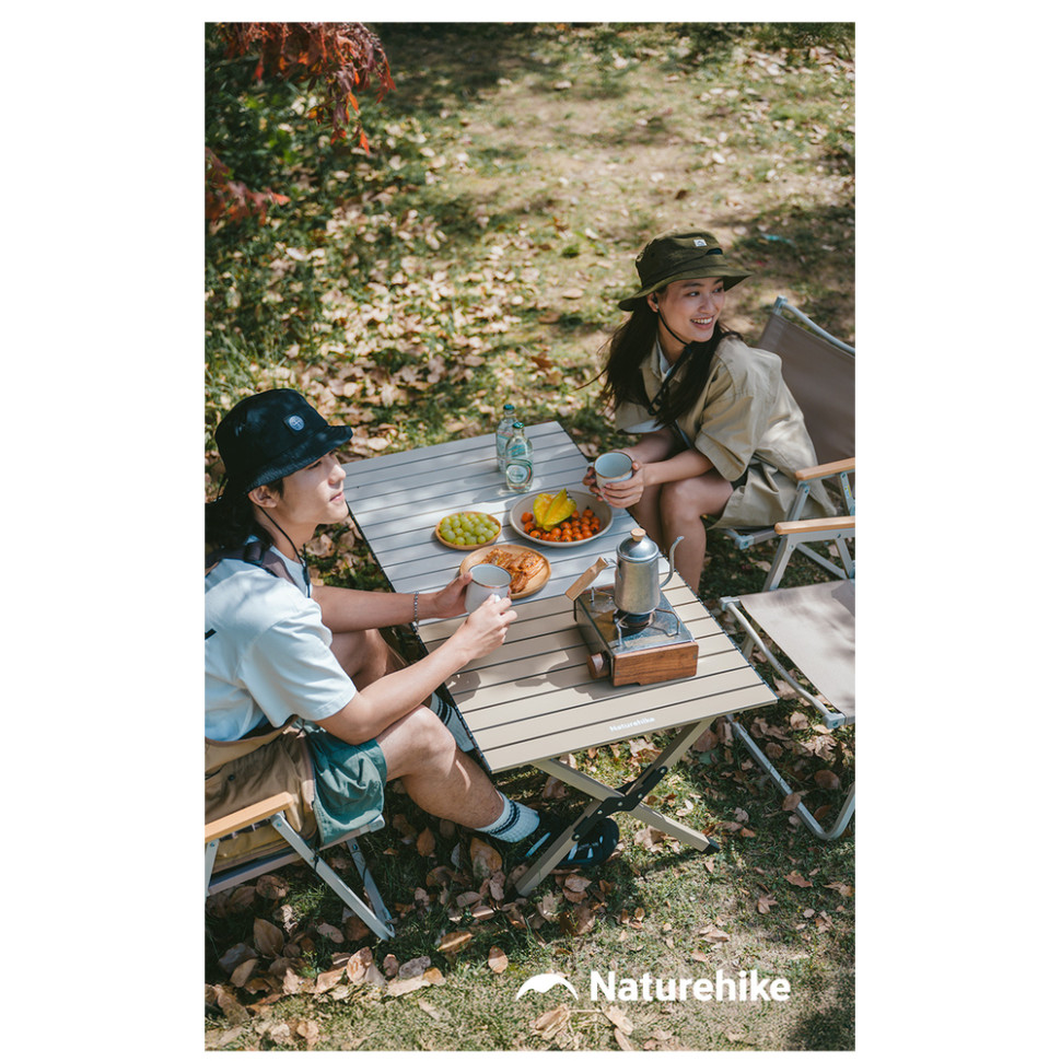 Складаний стіл Naturehike Star Jane T01 CNK2550JJ018, 119х60 см, вуглецева сталь, бежевий