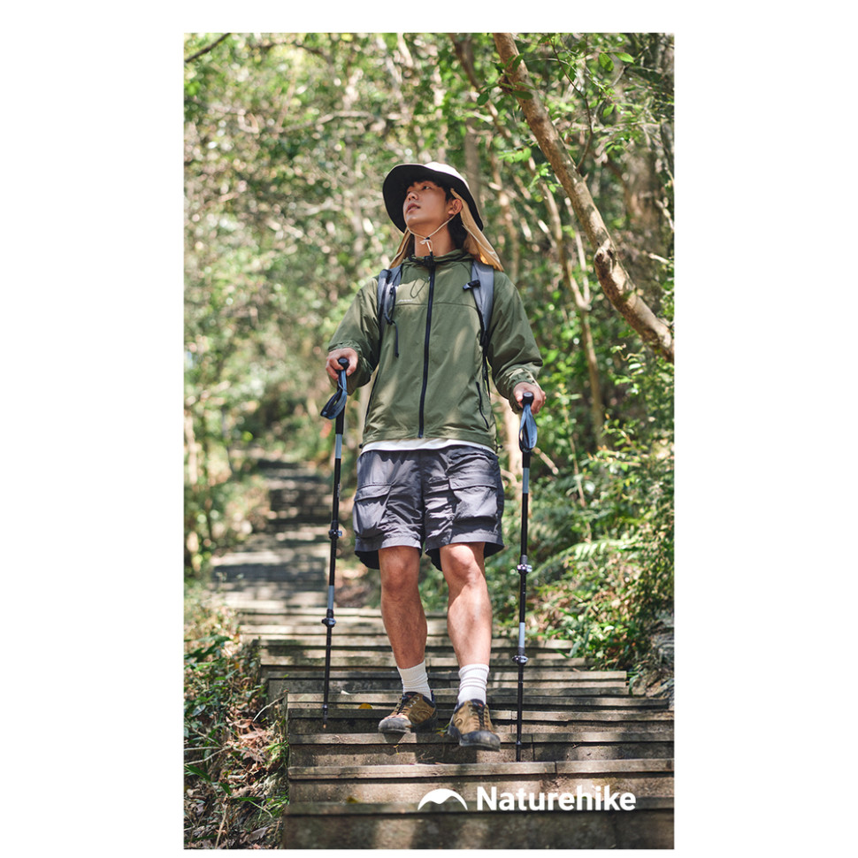 Трекінгова палиця Naturehike CNK2550DS012, 61-125 см, синя