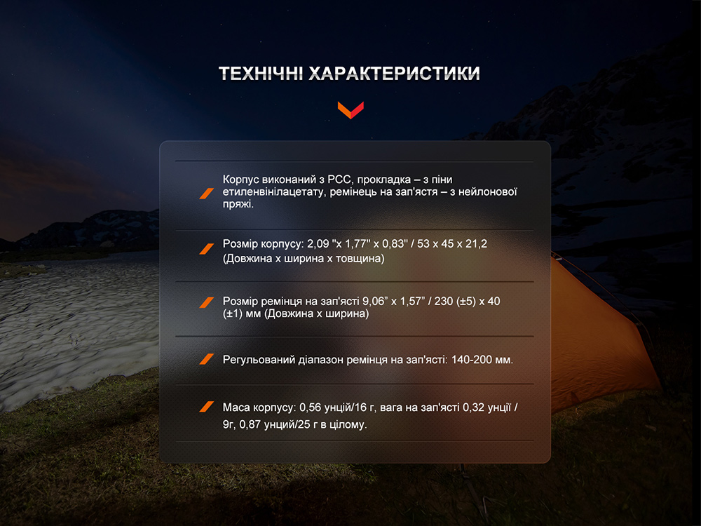 Тримач для ліхтаря на запястя Fenix ALW-01