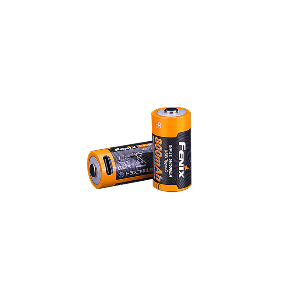 Акумулятор 16340 Fenix 800 UP mAh Li-ion Type-C