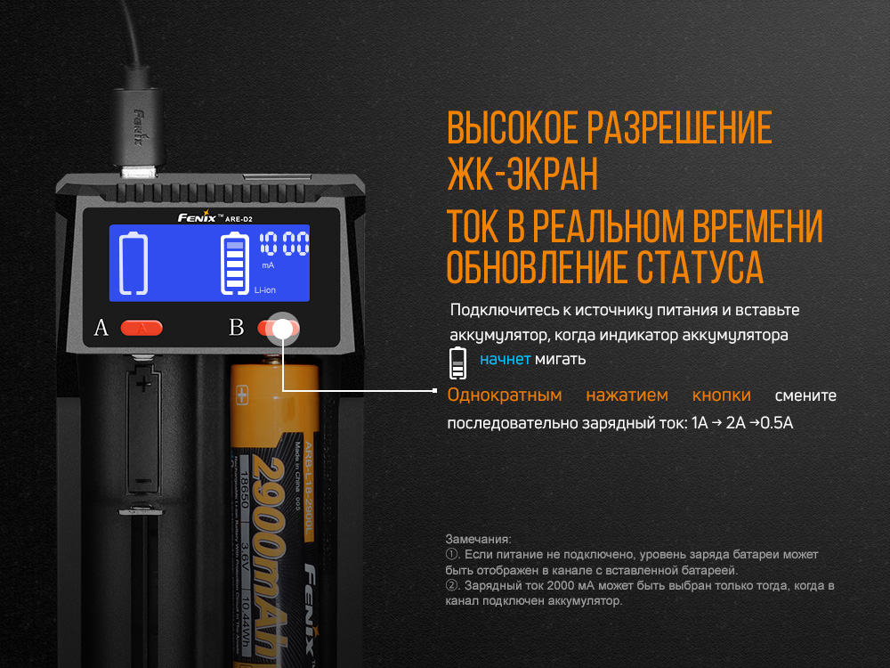 Зарядний пристрій Fenix ARE-D2