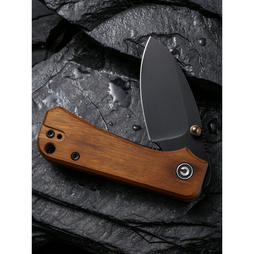 Ніж складаний Civivi Baby Banter Cuibourtia Wood C19068SB-2