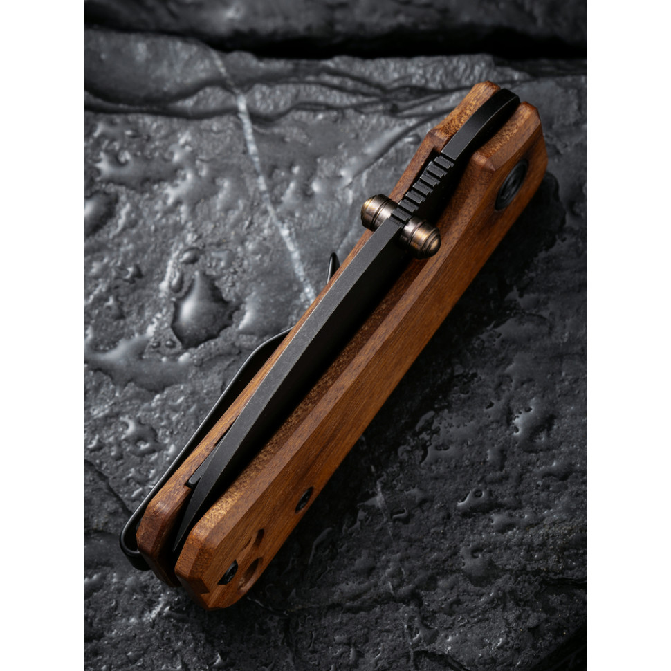 Ніж складаний Civivi Baby Banter Cuibourtia Wood C19068SB-2