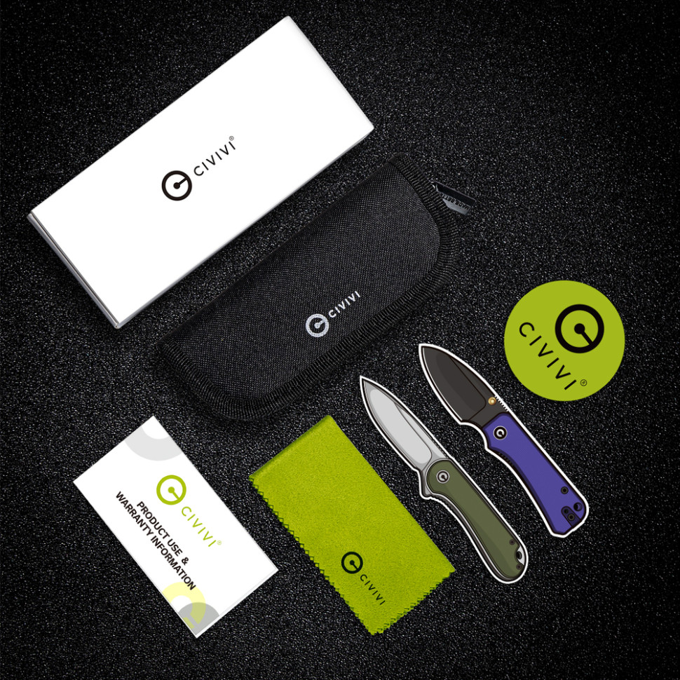 Ніж складаний Civivi Baby Banter Cuibourtia Wood C19068SB-2