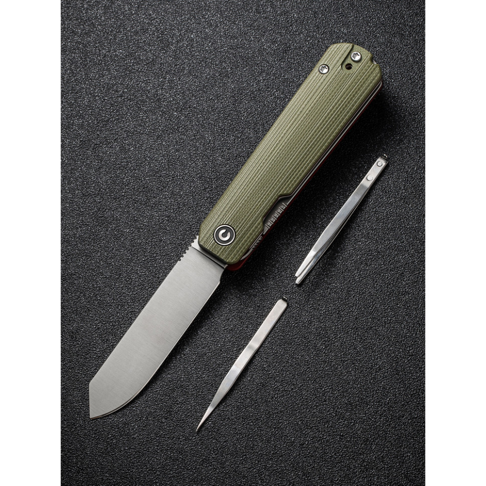 Ніж складаний Civivi Sendy Milled Green/Red C21004B-1