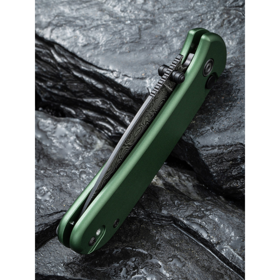 Ніж складаний Civivi Qubit Green Aluminum C22030E-DS1